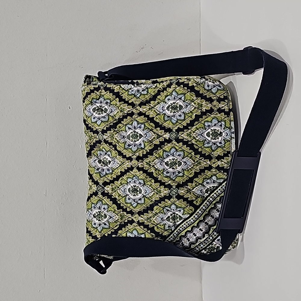 Vera Bradley Messenger computer Bag- Navy Green "Cambridge"